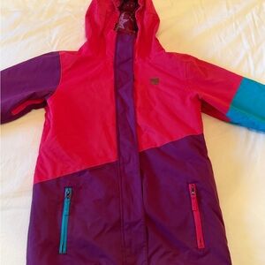 DC Kids Puffer Jacket in Pink and Purple